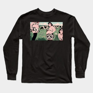 Anime cowgirls in the field Long Sleeve T-Shirt